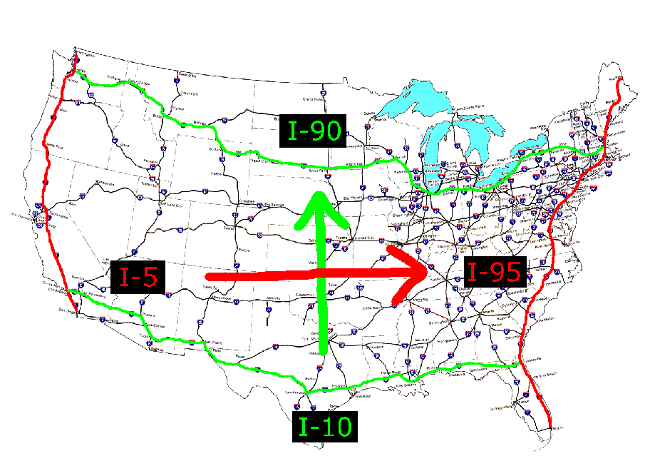 Navigating The Us Interstate System